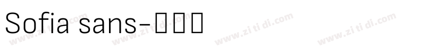 Sofia sans字体转换